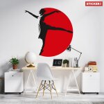 Sticker danse classique m hauteur 58cm, largeur 57cm)