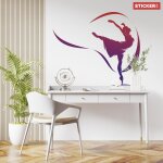 Sticker danseuse m (largeur 58cm, hauteur 49cm)
