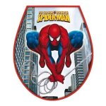 Sticker deco - spiderman - abattant wc - vinyle - rouge - universel