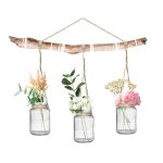 Sticker d�coratif mural bocaux et fleurs