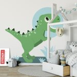 Sticker dinosaure gentil s (largeur 38cm, hauteur 35cm)