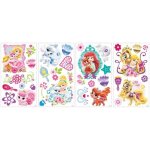 Stickers disney princesses palace animaux - roommates - lot de 35 repositionnables