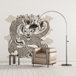 Sticker dragon mythique m (hauteur 58cm, largeur 57cm)