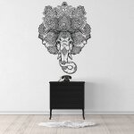 Sticker elephant mandala s (hauteur 38cm, largeur 28cm)
