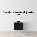 Sticker enfile un sourire s (largeur 60cm, hauteur 9cm)