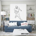 Sticker foot us xl (largeur 54cm, hauteur 98cm)