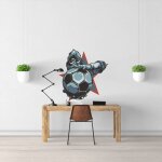 Sticker football logo xl (hauteur 98cm, largeur 93, 5cm)