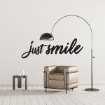 Sticker just smile xl (largeur 120cm, hauteur 39cm)