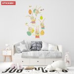Sticker lapin de p?ques s (hauteur 38cm, largeur 23cm)