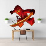Sticker lego ninjago xxl (largeur 146cm, hauteur 128cm)