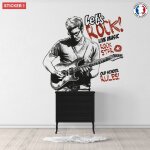 Sticker lets rock s (hauteur 38cm, largeur 39cm)