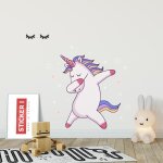 Sticker licorne dab xl (hauteur 98cm, largeur 79cm)