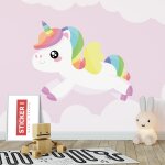 Sticker licorne manga xl (largeur 98cm, hauteur 79cm)