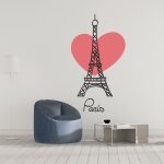Sticker love paris s (hauteur 38cm, largeur 25cm)