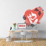 Sticker love maman m (largeur 58cm, hauteur 57cm)