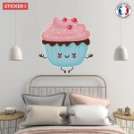 Sticker m?ditation cupcake s (largeur 38cm, hauteur 36, 5cm)