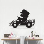 Sticker mario kart tour m (largeur 58cm, hauteur 40, 5cm)