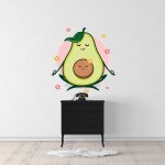 Sticker meditation avocat m (hauteur 56cm, largeur 58cm)