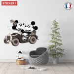 Sticker mickey mouse minnie xl (largeur 98cm, hauteur 77cm)