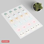 Sticker mugs animaux