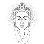 Sticker mural d�coratif bouddha