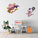 Sticker mural dragon ball mechant cartoon s (largeur 60cm, hauteur 22cm)