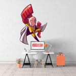 Sticker mural one punchman s (hauteur 38cm, largeur 26cm)