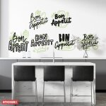 Stickers planche bon app�tit xxl (hauteur 126cm, largeur 198cm)