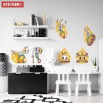 Stickers planche squelettes skates xxl (largeur 162cm, hauteur 128cm)