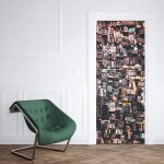 Sticker porte appareils photos - 204 x 93 cm