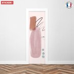 Sticker porte aquarelle minimaliste - 204 x 63 cm