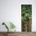 Sticker porte bambou - 204 x 93 cm