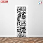 Sticker porte manga one piece - 204 x 63 cm
