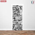 Sticker porte manga one piece - 204 x 83 cm