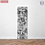 Sticker porte manga shonen - 204 x 63 cm