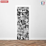 Sticker porte manga shonen - 204 x 73 cm