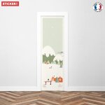 Sticker porte montagne - 204 x 63 cm