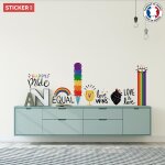 Stickers pride pack s (hauteur 38cm, largeur 36cm)
