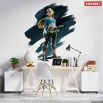 Sticker princesse zelda m (hauteur 58cm, largeur 51cm)