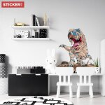 Sticker t - rex momie xxl (largeur 128cm, hauteur 134cm)