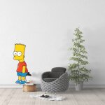 Sticker simpson mural bart s (hauteur 38cm, largeur 14cm)