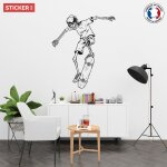 Sticker skate squelette figure m (hauteur 58cm, largeur 50cm)