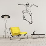 Sticker skate squelette ollie s (hauteur 38cm, largeur 35, 5cm)