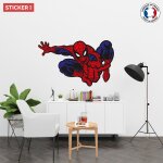 Sticker spiderman retro s (largeur 38cm, hauteur 23cm)