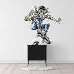 Sticker squelette skate xl (hauteur 98cm, largeur 95cm)