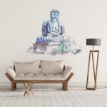 Sticker statue bouddha m (hxl 58x70cm)