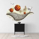 Sticker street basket m (largeur 58cm, hauteur 43cm)
