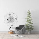 Sticker syst�me solaire m (hauteur 58cm, largeur 59cm)