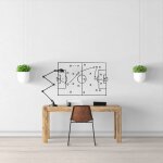 Sticker tactique de foot m (largeur 58cm, hauteur 37, 5cm)
