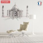 Sticker taj mahal xl (largeur 98cm, hauteur 69cm)
